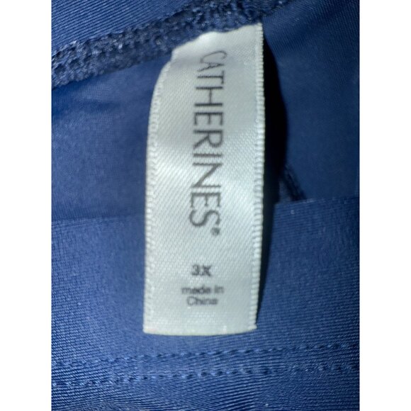 Catherines Womens Plus Size 3X Navy Blue Relaxed Fit Shorts Made In China - Picture 3 of 3